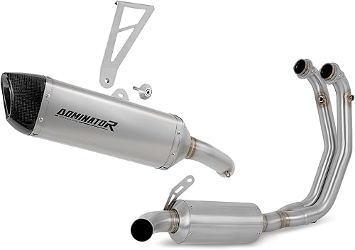 DOMINATOR Ligne complète d'échappement Collecteur Silencieux Titane HP6 compatible avec RS 660 2020-2023 - Poukt