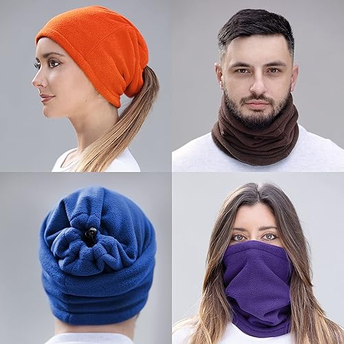...KARL LOVEN Tour de Cou Homme Femme Unisex Polaire Cache-Cou col Nez Hiver masque écharpe Tube Chaud épais ski cyclisme vélo moto Sport Bonnet Snow Bandeau Coupe-Vent élastique (Jaune) - Poukt