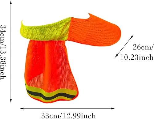 Pare-Soleil Pour Casque De Sécurité, Hard Hat Sun Shield, Protège-Nuque Pour Casque De Chantier, Visière Pare-Soleil En Maille Respirante Pour Chantier, Assainissement Et Travaux En Altitude, 34x33x26 - Poukt