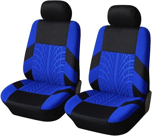 WSDUILA Housses de siège Avant 2 pièces pour Dacia Duster 2.Gen 1.Gen HM HS 2010-2015 2016 2017 2018 2019 2020 2021 2022 2023 2024 2025, Tuning Voiture Interieur,C Blue - Poukt