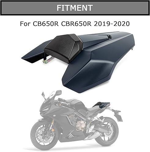 Housse de Siège Arrière Carénage de Capot pour CB650R CBR650R 2018 2019 2020 PSLER Protection de Queue Arrière Pièces de Moto(Bleu Mat) - Poukt