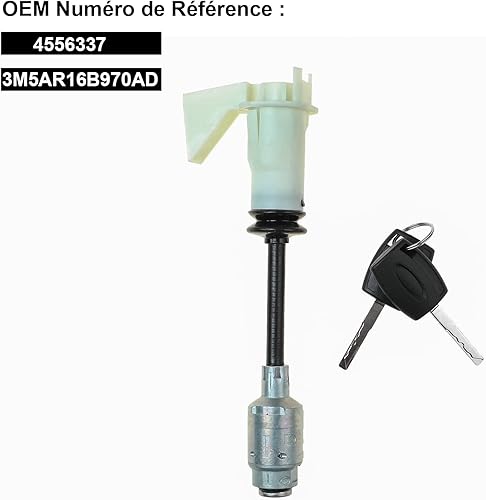 YAOPEI Barillet Serrure de Capot +2 Clés pour For-d Focus C-Max MK2 Kit de Réparation de Loquet de Verrouillage 4556337 - Poukt
