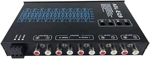 Suoumwa Auto Cube Égaliseur Graphique 9 Bandes Audio de Voiture Numérique -EQ9 Égaliseur D'Amplificateur de Voiture Série Complète avec Filtre Réglable - Poukt
