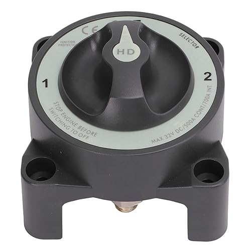 Sélecteur de Batterie Interrupteur D'isolation de Batterie 500 A Interrupteur de Déconnexion de Batterie à 3 Positions Interrupteur Principal de Coupure D'alimentation Protection - Poukt