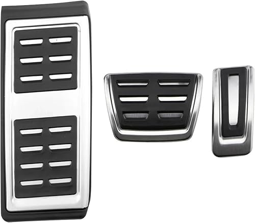 Voiture Repose-Pieds Pédale pour VW pour T-Cross pour Tcross 2019-2022 Tampons Protection Pédale Frein À Gaz Automatique en Acier Inoxydable Couvrent Les Pédales == Voiture LHD Repos Pédales(MT with - Poukt