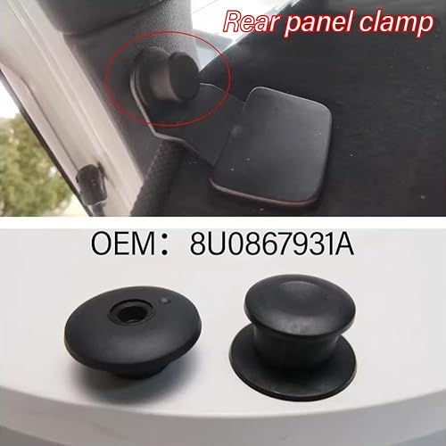 Paire de clips de voiture pour panneaux de coffre arrière conçus pour Audi pour modèles P6 et P9 ; référence OE 8U0867931A - Poukt