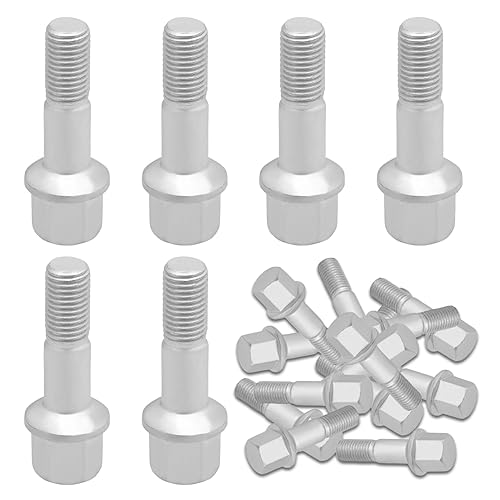 Anlseiod 20 x Boulons de Roue pour für A-Klasse W168 C-Klasse W202/W203 E-Klasse W124/ W210 CLK SL R129 SLK R171 Vaneo 414 1982-2011 Boulons 0009904807 A0009904807 - Poukt
