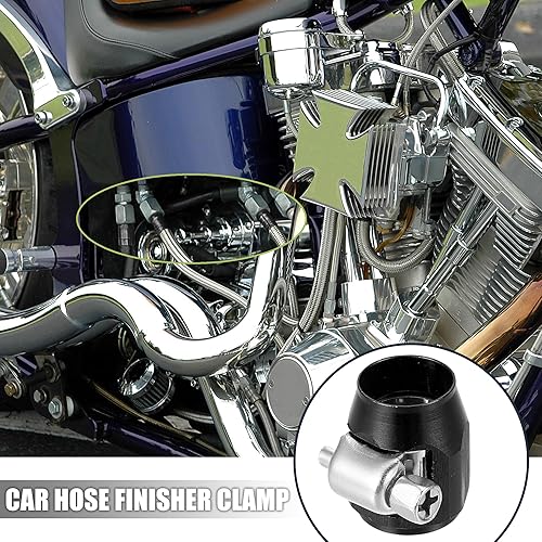 X AUTOHAUX Lot de 5 colliers de serrage hexagonaux AN4 connecteur pour tuyau de voiture en caoutchouc flexible avec adaptateur de bande de vis pour huile, carburant, eau, tube argenté - Poukt