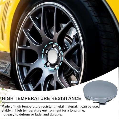 4 Pcs Capuchons Moyeu, Couvercle de Moyeu 60mm, ABS Couvercle de jante, Capuchon Moyeu Universel Voiture Accessoires pour BMW Vw Mercedes Audi (OD 60 mm ID 56 mm) - Poukt