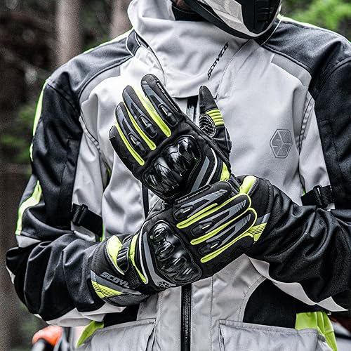 Scoyco Gants de Moto d'hiver Gants d'équitation imperméables à l'écran Tactile Gants de Ski et de Snowboard Gants Chauds par Temps Froid pour VTT Scooter Motoneige Cyclisme - Poukt