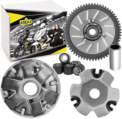 Area1 Variateur de rechange compatible avec 2 temps 50 cm³. Compatible avec Agility RS Naked, Dink G-Dink Grand Dink Heroism Like People Super8 Super9 Top Boy Compatible avec Vitality Cross - Poukt
