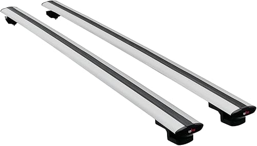 accessorypart Compatible avec Kia Stonic 2017-2025 BASIC Model Barres de Toit Railing Porte-Bagages de Voiture Gris Aluminium 2 Barres - Poukt