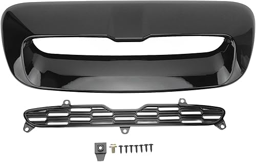 Finition d'aération de Capot Moteur Avant, Couvercle d'aération de Capot Moteur à Flux d'air Stable, Lisse et Légère Noir Brillant pour S R56 R55 R57 R58 - Poukt
