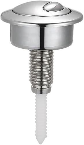 Bouton poussoir de toilette, bouton poussoir de réservoir de toilette à double chasse pour Siamp pour Optima 49 pour Twyford Vitra pour trous de réservoir standard 39-42 mm - Poukt