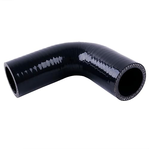 ASYXPCRH Coude à 90 degrés ID 38 mm Coupleur de tuyau de radiateur en silicone haute température 4 plis renforcé Paroi 5,4 mm Longueur de jambe unilatérale 1 Qté pour Turbo/refroidisseur/tuyau - Poukt