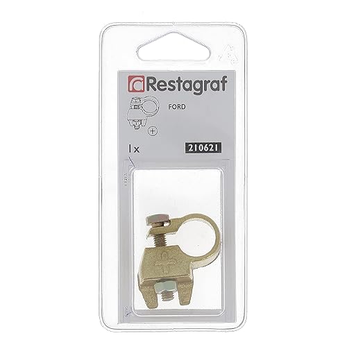 Restagraf - Cosse de Batterie Borne Positive M6 Spécifique pour Ford - Réf. 210621 - Blister de 1 - Poukt