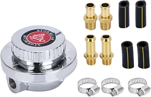 Qyrugcxs Kit de Régulateur de Pression de Carburant Réglable Universel 1-6 PSI pour Moteur à Carburateur - Poukt