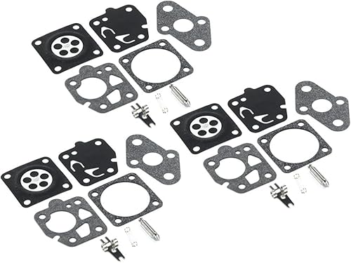 Kit de réparation de carburateur pour débroussailleuse Kawasaki TD24 TD25 TD33 TD40 TD48 TG24 TG25 TG33 Modèles 3 ensembles de 8 pièces chacun - Poukt