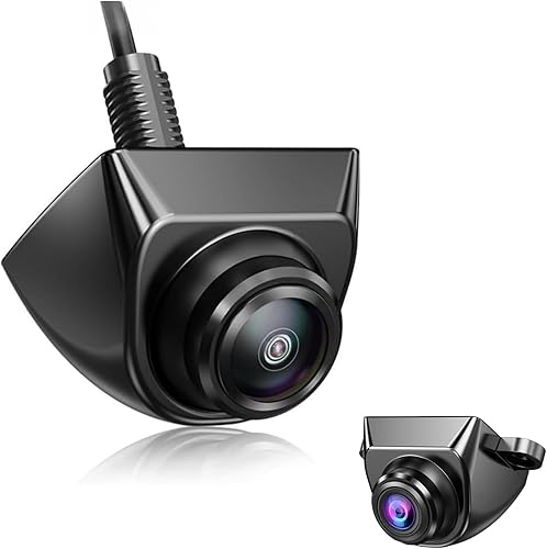 Epronic Caméra Arrière/Avant/Côté HD 720P, Caméra de Recul de Voiture en Métal, Caméra de Recul Ajustable à 360° pour Voiture, Camion, SUV, RV, Remorque, Camionnette, Pick-up - Poukt