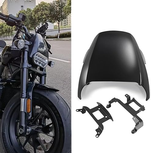 Sportster S - Carénage de phare de moto - Masque de lampe noir pour Harley Sportster S 1250 RH1250S RH 1250 S 2021 2022 2023 2024 - Poukt