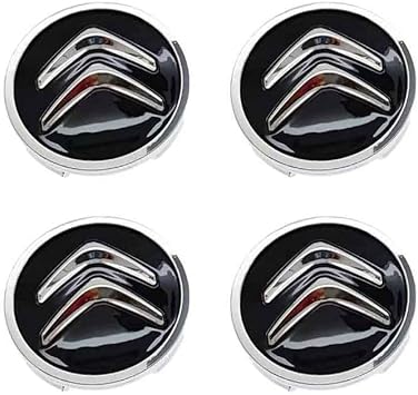 DFVBNH Auto Cache Moyeu pour Citroen C2 2003-2009, Cache Moyeux Capuchons Centre Roue Centre Jante Capuchons Logo D'emblème Décoration de Pneus Remplacement Accessoires,156MM-Silver - Poukt