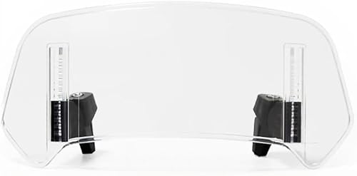 YSNFDN Extension de Pare-Brise de Moto pour Moto Guzzi Stelvio 2008-2024, Déflecteur de Pare-Brise Réglable, Moto Déflecteur de Vent, Moto Déflecteur, Moto Accessoires,Small-A Transparent - Poukt