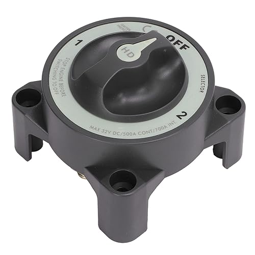 Sélecteur de Batterie Interrupteur D'isolation de Batterie 500 A Interrupteur de Déconnexion de Batterie à 3 Positions Interrupteur Principal de Coupure D'alimentation Protection - Poukt