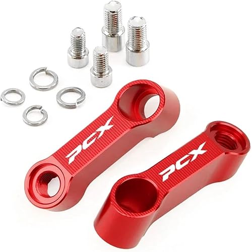 Rehausseur De RéTroviseur pour HON&DA PCX125 PCX150 PCX160 PCX 125 150 Rétroviseurs De Moto Rallonge Support Adaptateur D'extension(Black) - Poukt