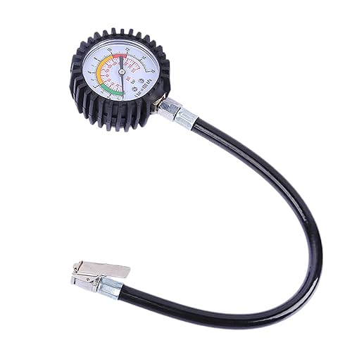 Youery 220 PSI ManomèTre Pression Des Pneus,Mini Pour ManomèTre Jauges De Pression Des Pneus,Tuyau Flexible Testeur de Compteur de jauge de Pression Compatible avec Le vélo de Moto Camion de Voiture - Poukt