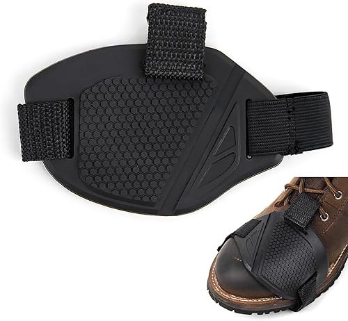 Protege Chaussure Moto - Accessoire Protection Sélecteur pour Bottes de Moto, Antidérapant, Ajustable, Compatible avec Chaussures en Cuir et de Sport - Poukt