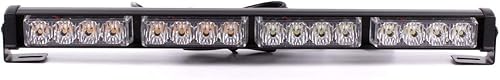 LifeUp® 16W 4x4 LED Voyants d'avertissement de feux de circulation stroboscopiques Voyants d'avertissement clignotants d'urgence (Rouge) - Poukt