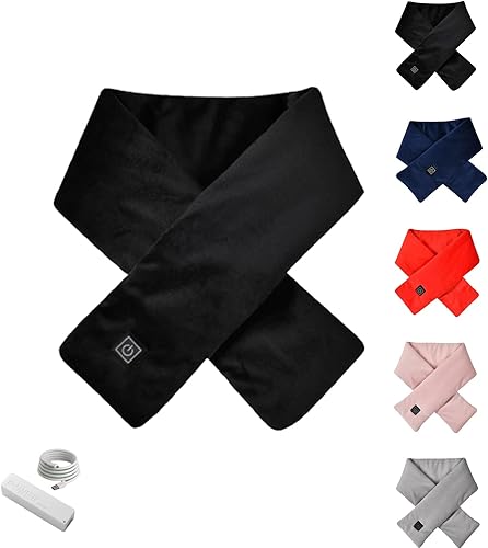 Écharpe Chauffante Électrique Intelligente, Écharpe Chauffante - Chauffe-Cou, Écharpe Électrique Pour La Chaleur, Coussin Chauffant Pour Le Cou, Écharpe Chauffante, Banque D'Alimentation (gris) - Poukt