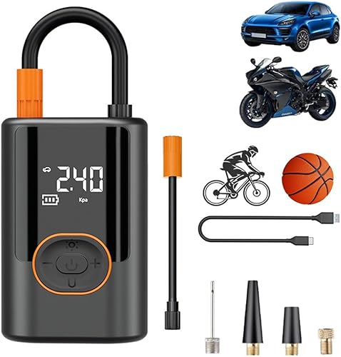 Aircore S1 – Smart Portable Tire Inflator,Wireless Wired Power Bank,Tire Inflator Portable Air Compressor,Wireless + Wired + Power Bank,150 Psi Air Pump for Car,Car Travel Essentials for Long Trips(Br - Poukt