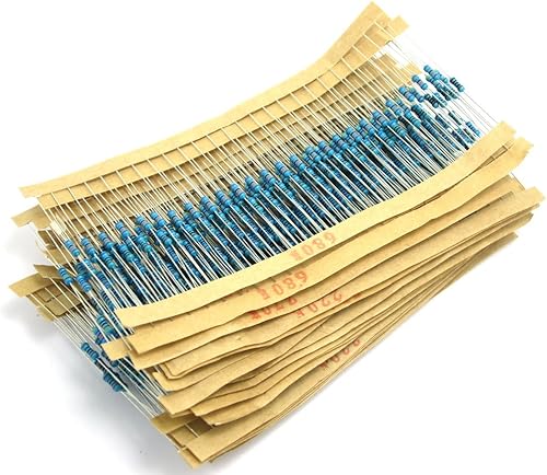 DollaTek 30 Valores 750 piezas Kit Resistencia (10 Ohm - 1M Ohm / 25pcs) 1 / 4W Metal Resistores de Película Surtido - Poukt