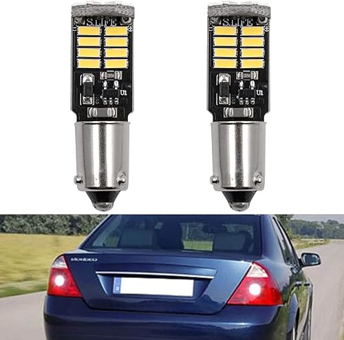 NSLUMO Ampoules de recul H21W Bay9s Ampoule LED pour Fo/rd Mondeo III BWY B5Y 2000-2007 H21W Bay9s LED Feu de recul 2x Xénon Blanc Ampoules de recul Lampe de recul - Poukt