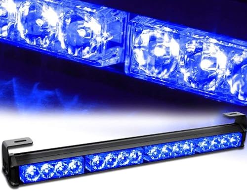 LifeUp® 16W 4x4 LED Voyants d'avertissement de feux de circulation stroboscopiques Voyants d'avertissement clignotants d'urgence (Rouge) - Poukt