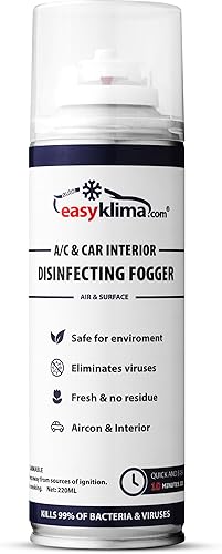 EasyKlima® Fogger: nettoyant intérieur et désodorisant pour voiture. Élimine les mauvaises odeurs et rafraîchit la climatisation en seulement 10 minutes. - Poukt