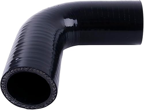 ASYXPCRH Coude à 90 degrés ID 38 mm Coupleur de tuyau de radiateur en silicone haute température 4 plis renforcé Paroi 5,4 mm Longueur de jambe unilatérale 1 Qté pour Turbo/refroidisseur/tuyau - Poukt