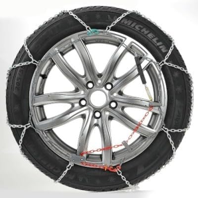 CHAÎNES À Neige pour PNEUS 275/40-20 Jantes 20' (16111) Grouper 25.5 1 Paire DE CHAÎNES en Maille COMPACTES DE 16 MM pour Tout-Terrain, VUS, Vans, CHAÎNE APPROUVÉE Camper Ice LAMPA - Poukt