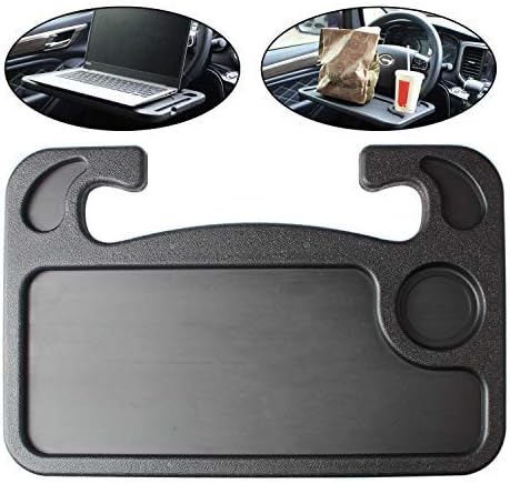 BYGD Bureau de Volant de Voiture, Plateau de Volant de Voiture Portable Multifonction, Conception Recto-Verso, Plateau de Volant Automatique pour Ordinateur - Poukt