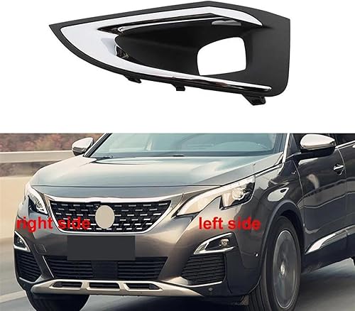 Cache Antibrouillard Compatible Avec Peugeot 4008 5008 GT Couvercle Phare Antibrouillard Voiture Calandre Inférieure Pare-chocs Avant Grille Phare Antibrouillard Sans Trou Capteur YL004127XT (R)(Right - Poukt