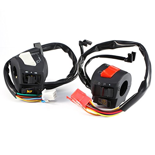 commodo clignotant feux klaxon Yctze pour commutateur de frein moto pour comodo gpz Interrupteur de guidon, 2x interrupteur de démarrage électrique universel 7/8 `` interrupteur de commande de cligno - Poukt