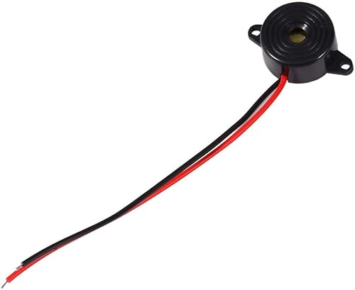 Buzzers d'Alarme Piézoélectrique, Buzzer électronique Alarme sonore bip Intermittent, Sondeur d'alarme électronique, bip sonore continu 3-24V avec Ligne de Plomb pour Accessoires de Voiture, 1pcs - Poukt