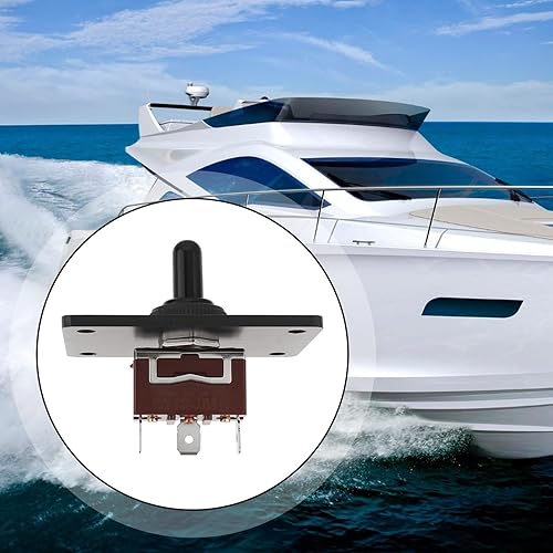 Briny River 1 Ensemble 12 V 5 A 3 Broches Commande Trim Bateau Interrupteur à Bascule Marin Interrupteur Haut Bas Panneau Commande à Bascule Adapté pour Camping-Car Bateau Voiture Camion - Poukt