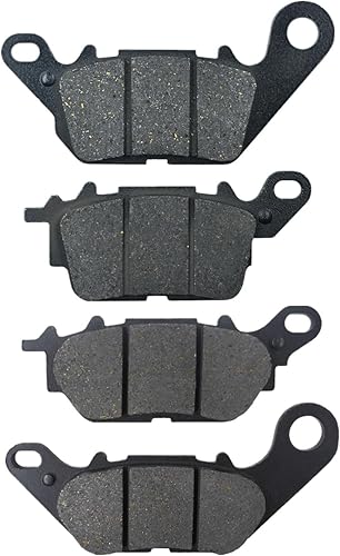 Road Passion Avant & Arrière Plaquettes de Frein Kit Compatible avec YAMAHA GPD 125 A - N-MAX/2DS1 2015 2016 2017 - Poukt