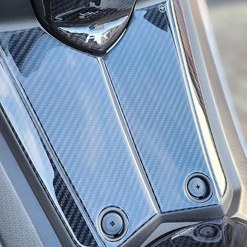 labelbike - Autocollant Résine 3D Décoration et Protection Moto Marchepied Central Scooter compatible avec Kymco Ak550 - Poukt