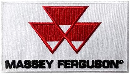 Massey Ferguson Écusson Patch en fer brodé sur accessoire - 1 pièce - Véhicules/Motorsports - Rouge - Sport - Poukt