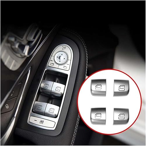Pour Mercedes Pour B&enz Classe C W205 GLC W253 4 Pièces Interrupteur Lève-vitre Bouton Commande Vitre Porte Lève Vitre Électrique - Poukt