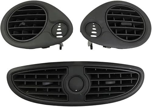 grille d'aération Compatible Avec Clio 3 7701208585 7701061207 7701061212 Tableau De Bord De Voiture Central Gauche Droite Climatiseur Grille De Ventilation AC Ensemble De Sortie(Matte Black) - Poukt