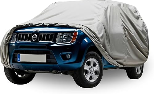 HBCOLLECTION bâche Voiture extérieur Respirante et imperméable Housse de Protection Anti UV, Anti Rayure, Contre la Pluie, Le Soleil, la poussière avec Zip - Poukt